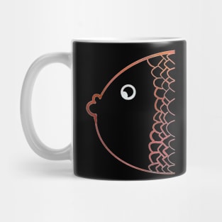 Colorful karp rainbow red Mug